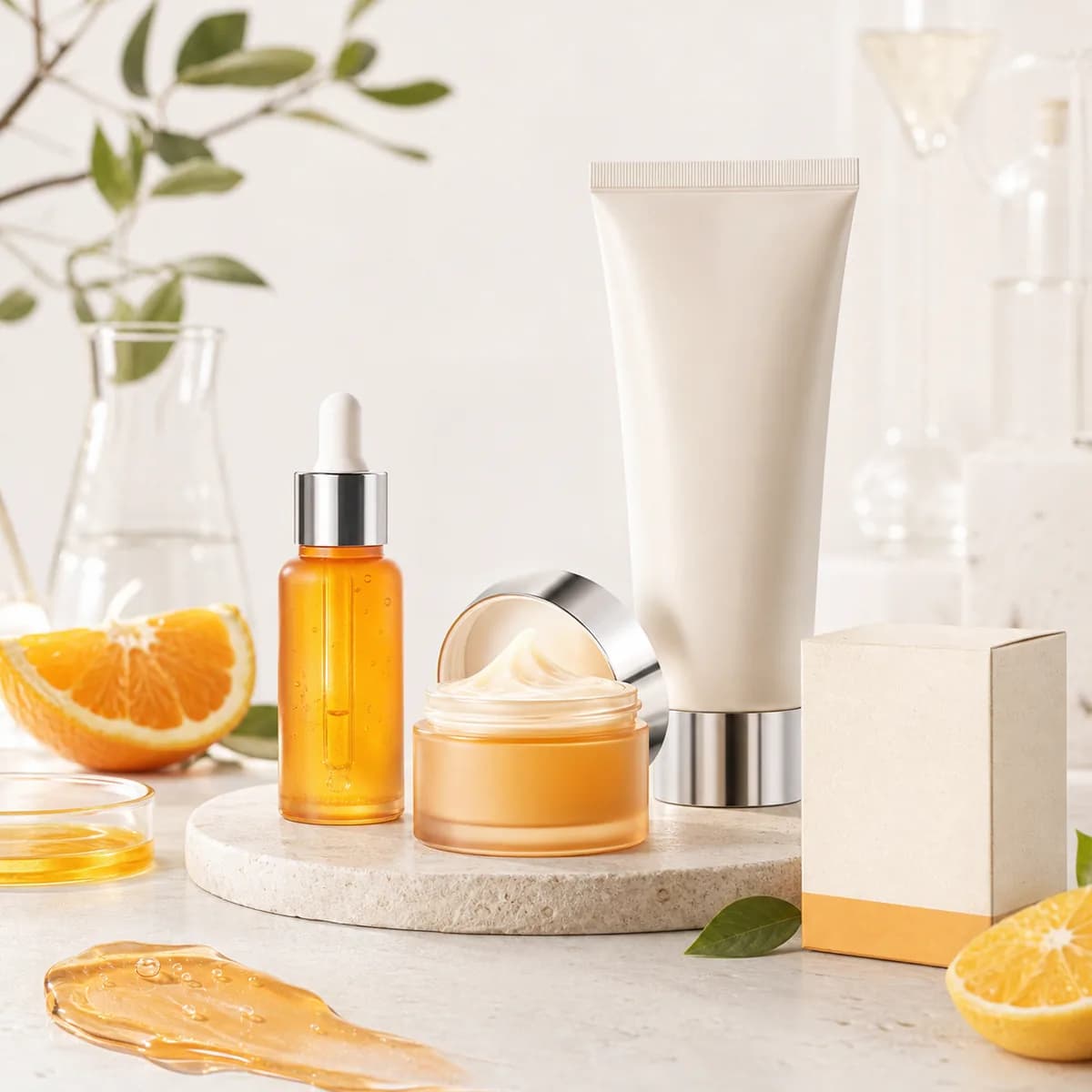 Premium skincare OEM ODM product bottles for King Metis private label manufacturing